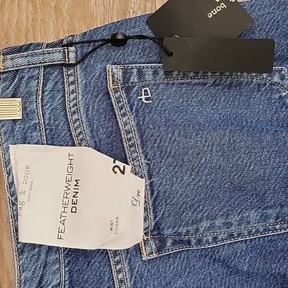 Rag & Bone Size 27 Dre Low-Rise Slim Boyfriend Ankle Jeans NWT - Picture 6 of 9